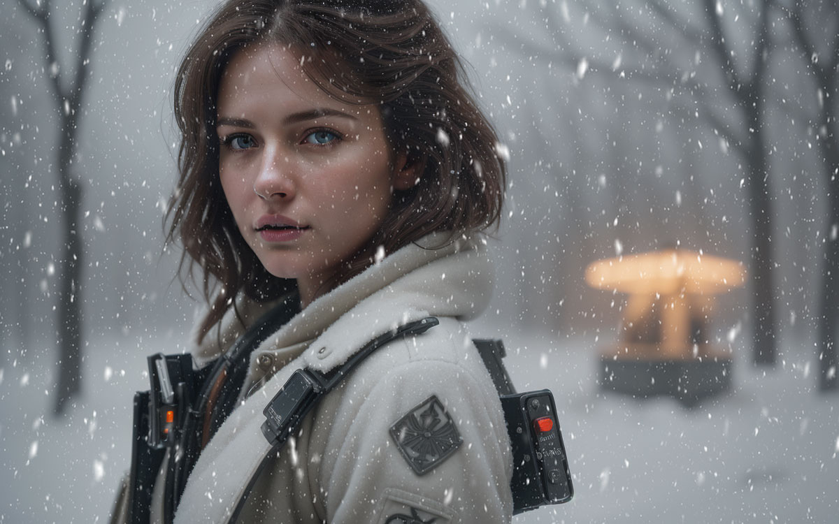 Piloto en entorno nevado