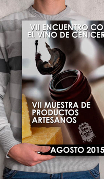 Diseño de cartel para festival del vino